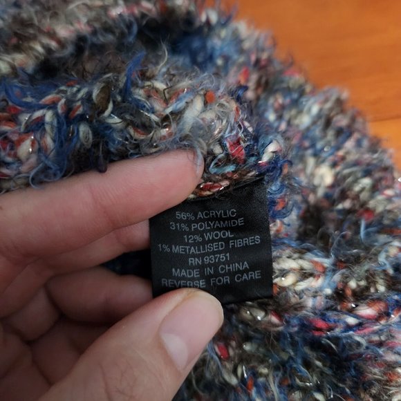 Vintage Colour Works Cardigan Sweater Womens M Multicolor Mohair Space Dye Y2K - Picture 12 of 13